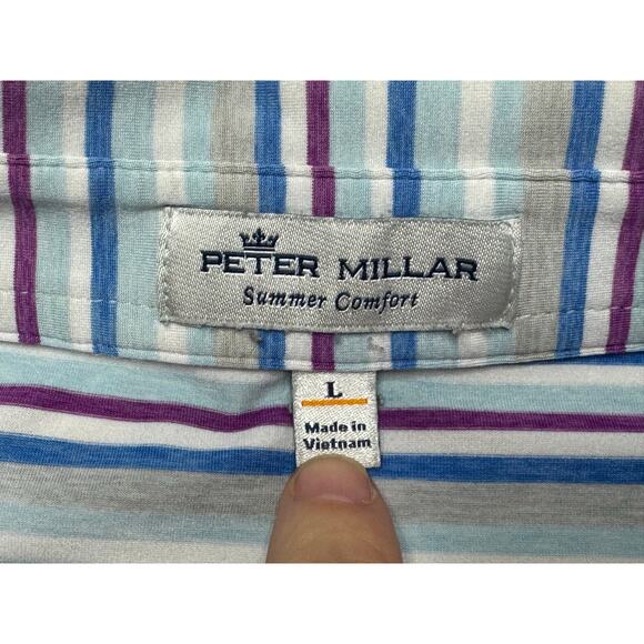 Peter Millar Summer Comfort Men's Scottsdale TPC Logo Golf Polo Shirt - Size L - Picture 4 of 5